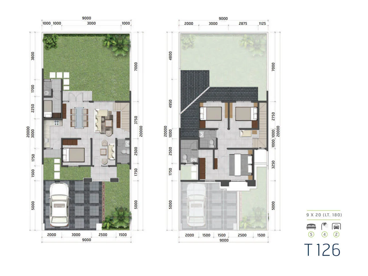Denah Water Terrace Tipe 126 Grand Wisata Bekasi Denah Water Terrace Tipe 126 Grand Wisata Bekasi